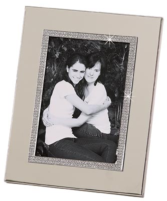 Engravable Glitter Galore 5" X 7" Frame Wide Border